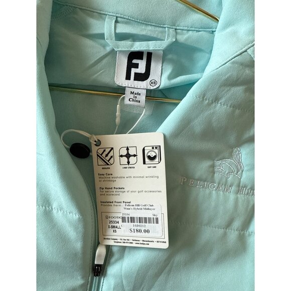 FootJot XS Hybrid Jacket Women Sky Green Pelican Hill NEW Golf Leisure - Picture 6 of 7